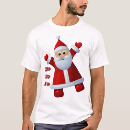 HO! HO! HO! かわいいサンタクロース メリークリスマス Tシャツ