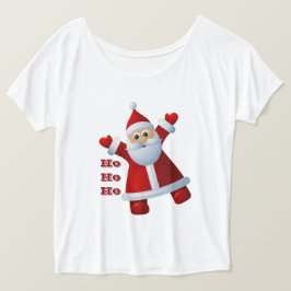 HO! HO! HO! かわいいサンタクロース メリークリスマス Tシャツ