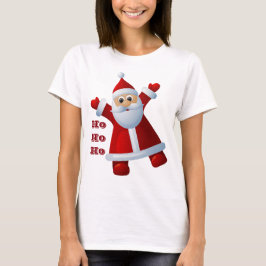 HO! HO! HO! かわいいサンタクロース メリークリスマス Tシャツ