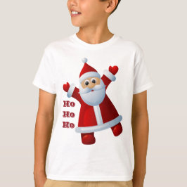 HO! HO! HO! かわいいサンタクロース メリークリスマス Tシャツ