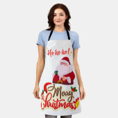 Ho Ho Ho エプロン (着用した状態)