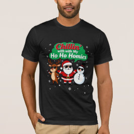 Ho Ho Ho！サンタと仲間たち | クリスマスのユーモア Tシャツ