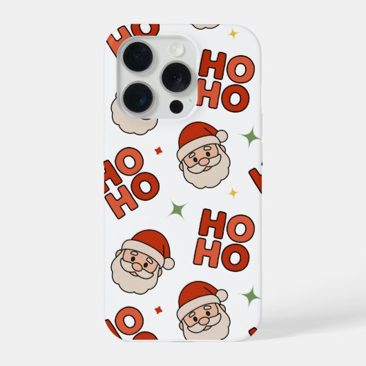 Ho Ho Ho サンタのスマホケース – クリスマスのお祭り気分 iPhoneケース (裏面)