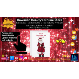 HO HO HO！サンタクロースからのクリスマスプレゼント シーズンカード