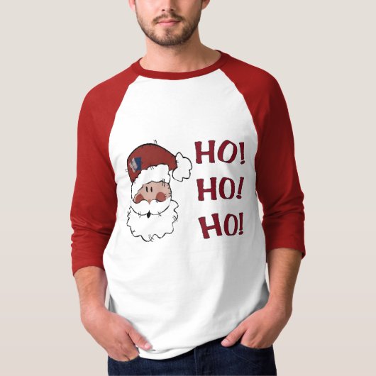 HO! HO! HO! サンタ Tシャツ (正面)