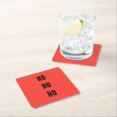 Ho Ho Ho スクエアペーパーコースター (インサイチュ)