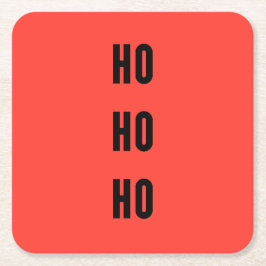 Ho Ho Ho スクエアペーパーコースター