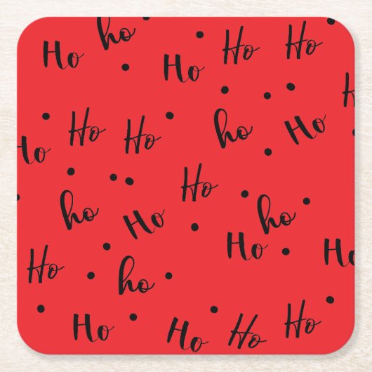 Ho ho ho スクエアペーパーコースター (正面)
