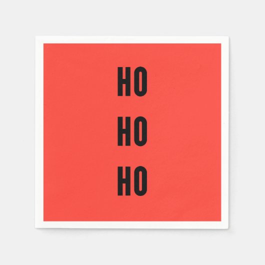 Ho Ho Ho スタンダードカクテルナプキン (正面)