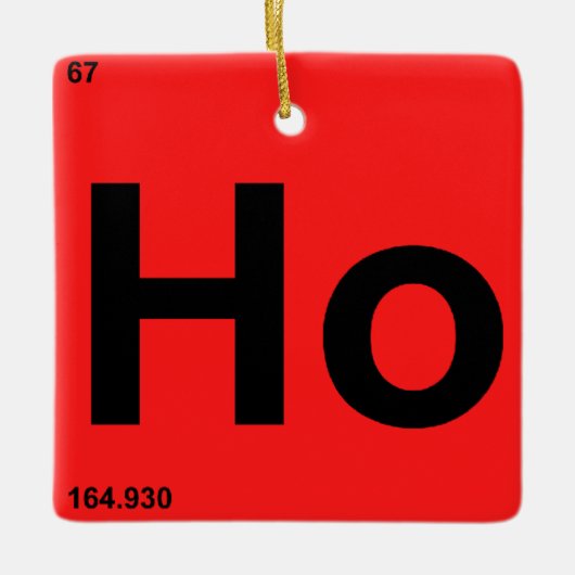 Ho Ho Ho セラミックオーナメント (正面)