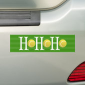 HO-HO-HO – テニス バンパーステッカー (車上)
