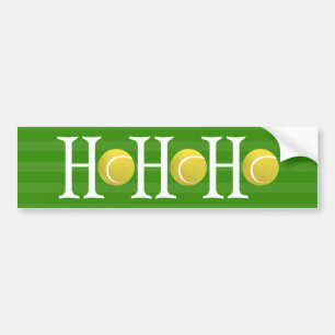 HO-HO-HO – テニス バンパーステッカー