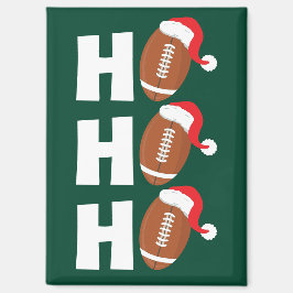 Ho Ho Ho フットボール | 楽しいクリスマスのユーモア マグネット