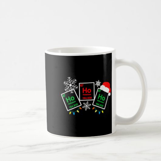 Ho Ho Ho ホルミウム 化学 元素 67 周期表 コーヒーマグカップ (右)