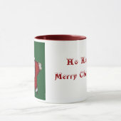 Ho Ho Ho! メリークリスマスのコーギーのマグ マグカップ (中央)