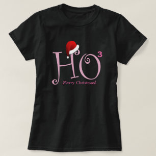 Ho Ho Ho! メリークリスマス! -ピンク Tシャツ