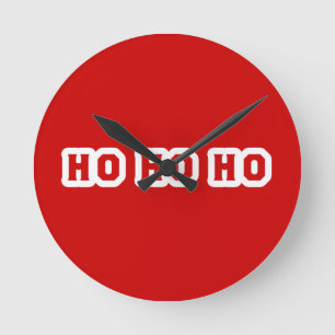 HO HO HO ラウンド壁時計