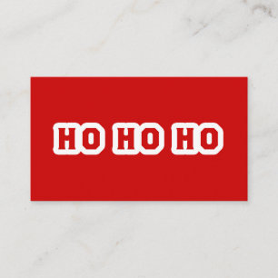 HO HO HO 名刺