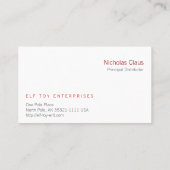 HO HO HO 名刺 (裏面)