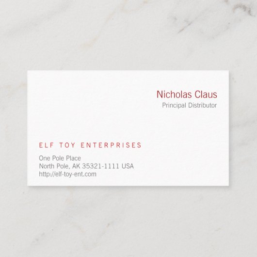 HO HO HO 名刺 (裏面)