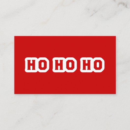 HO HO HO 名刺 (正面)