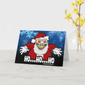 HO HO HO！怖～い小さなクリスマスを カード (黄色い花)