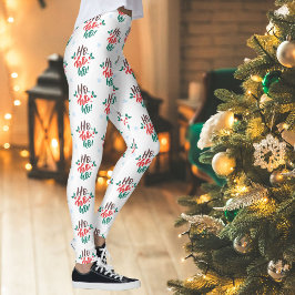 Ho Ho Ho! 楽しいホリデーシーズン レギンス