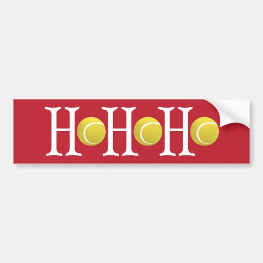 HO-HO-HO – 背カスタマイズ景 バンパーステッカー (正面)