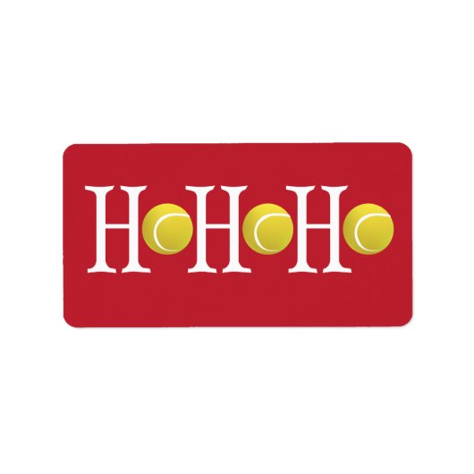 HO-HO-HO – 背カスタマイズ景 ラベル (正面)