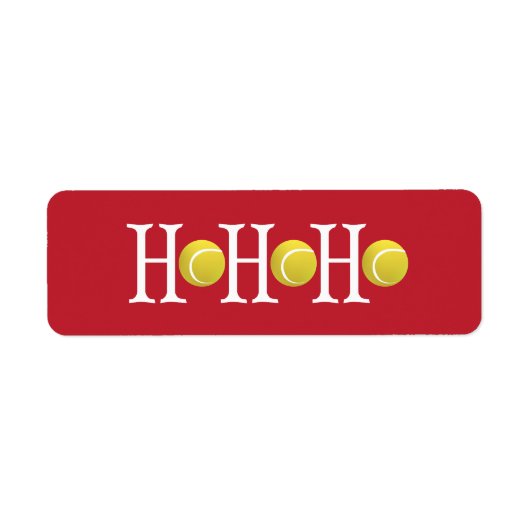 HO-HO-HO – 背カスタマイズ景 ラベル (正面)