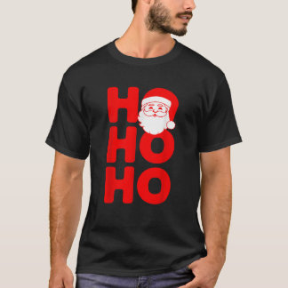HO HO HO 3 Santa Claus Xmas  Tシャツ