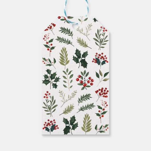 Ho Ho Ho Calligraphy Christmas ギフトタグ (裏面)