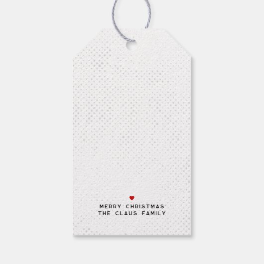 Ho. Ho. Ho. Chic, Edgy & Fun White & Black ギフトタグ (裏面)