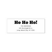 Ho Ho Ho Christmas Address ラバースタンプ (インプリント)
