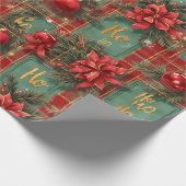  Ho-Ho-Ho, Christmas, Author Natasha Us   ラッピングペーパー (角)