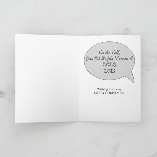 Ho! Ho! Ho! Christmas Card 招待状 (内部)