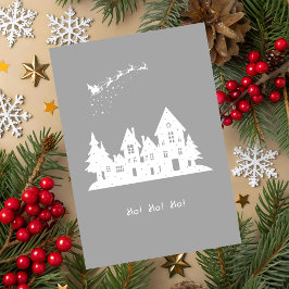 Ho-Ho-Ho Christmas Holiday Card カード