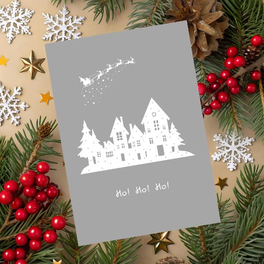 Ho-Ho-Ho Christmas Holiday Card カード