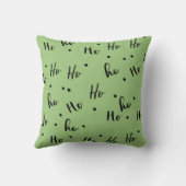 Ho Ho Ho Christmas Red Background クッション (裏面)