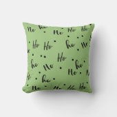 Ho Ho Ho Christmas Red Background クッション (正面)