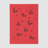 Ho Ho Ho Christmas Red Background 薄葉紙 (正面)