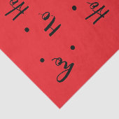 Ho Ho Ho Christmas Red Background 薄葉紙 (詳細)