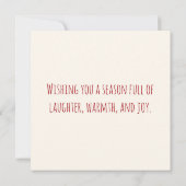 Ho Ho Ho Christmas Wreath Typography Design (裏面)