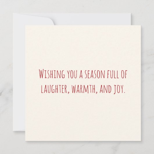 Ho Ho Ho Christmas Wreath Typography Design (裏面)