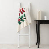 Ho Ho Ho Christmas Wreath Typography Design シェルパブランケット (インサイチュ)