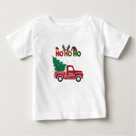 Ho-Ho-Ho Elegant Soft Merry Christmas Party ベビーTシャツ