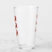 Ho Ho Ho Football | Funny Christmas Season Humor タンブラーグラス (左)