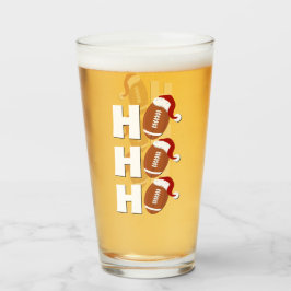 Ho Ho Ho Football | Funny Christmas Season Humor タンブラーグラス