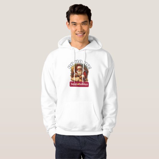 Ho Ho Ho Happy Holidays Sweatshirt | Holiday Gift  パーカ (正面フル)