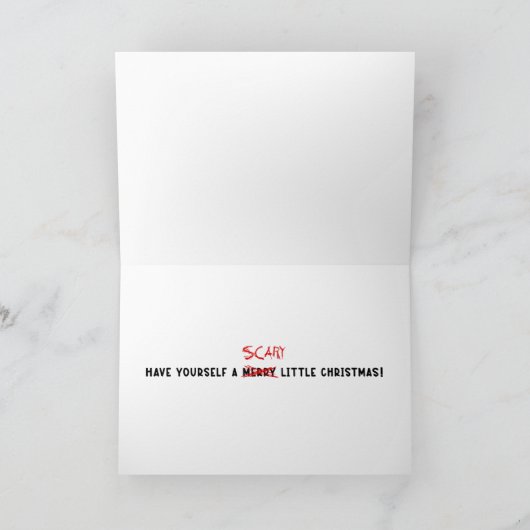 HO HO HO! Have Yourself a Scary Little Christmas カード (内部)